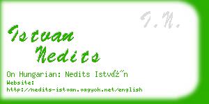 istvan nedits business card